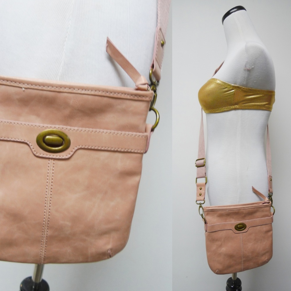 Poppie Jones old rose pink small crossbody bag